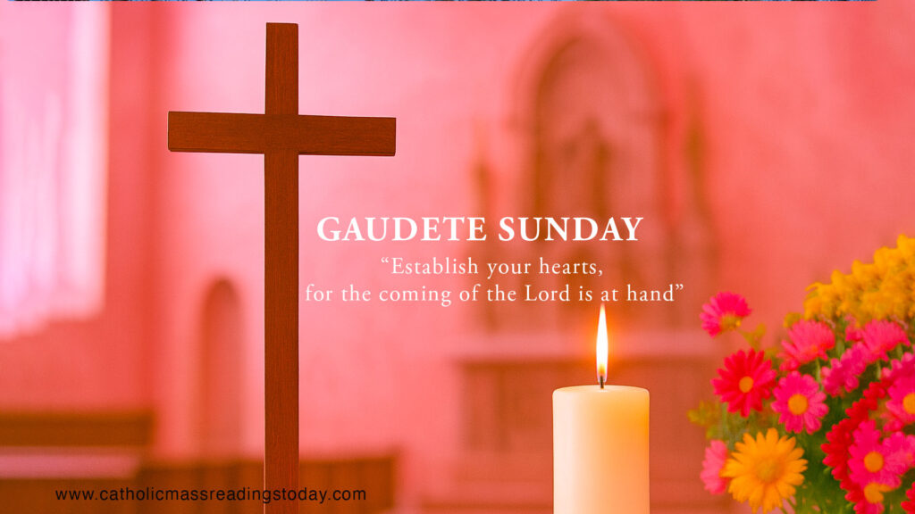 Gaudete Sunday is the joyous Third Sunday of Advent - Catholic Mass ...