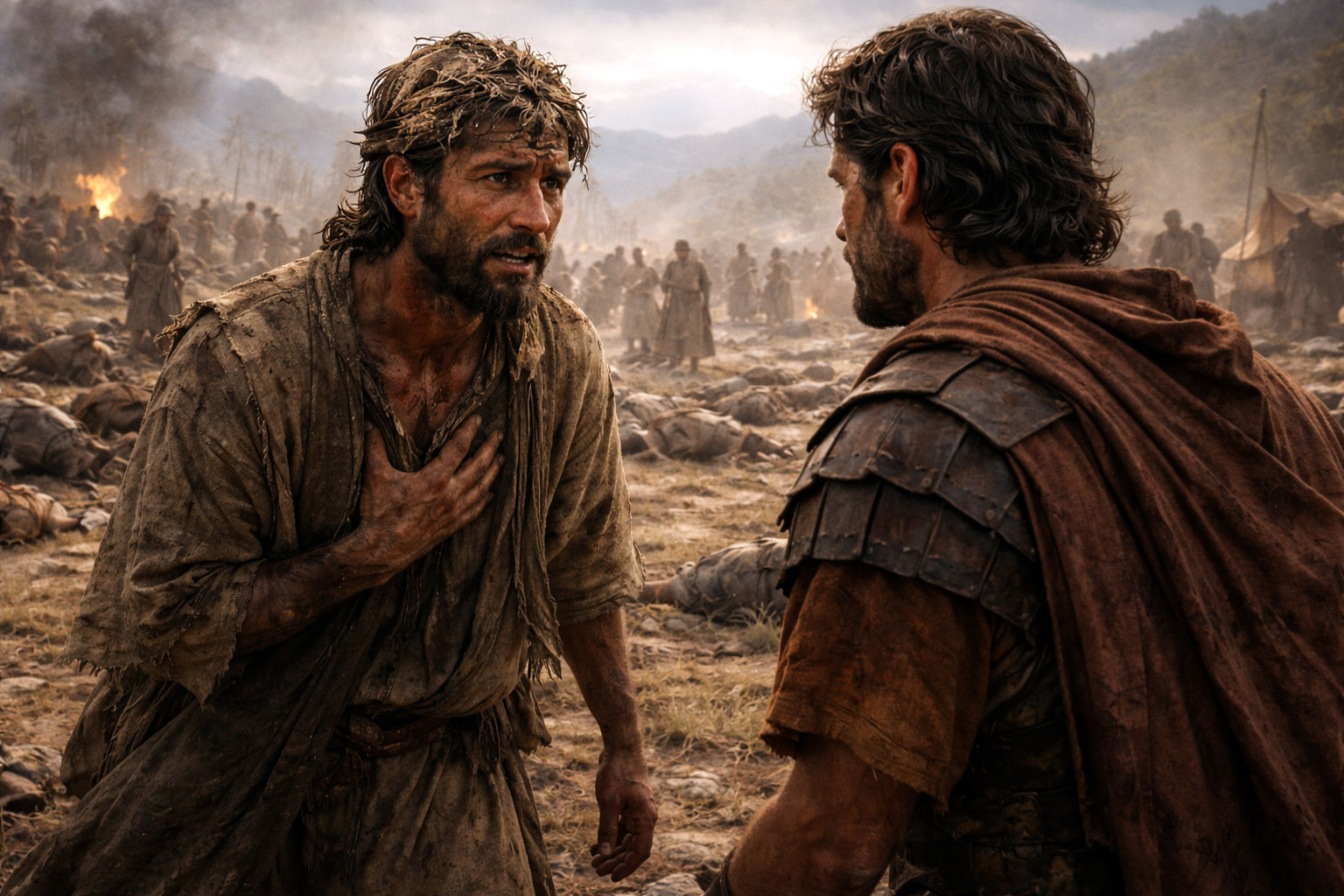 The beginning of the second Book of Samuel (2 SAMUEL 1: 1 - 4, 11 - 12, 19, 23 - 27)