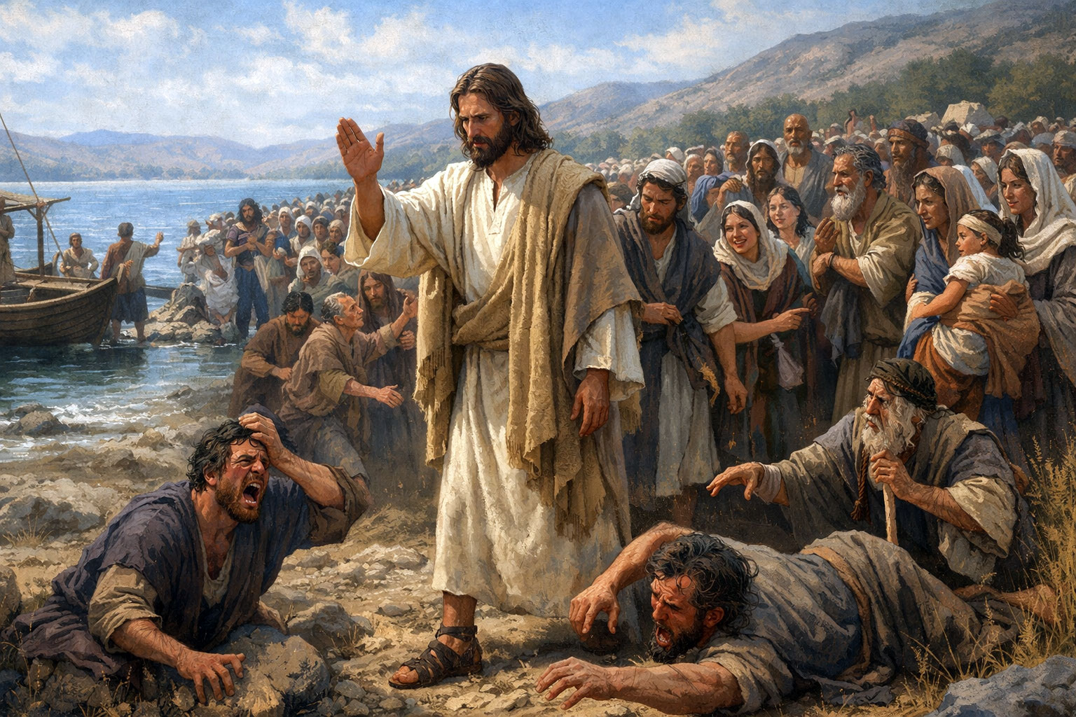 A reading from the holy Gospel according to Mark (MARK 3: 7 - 12)