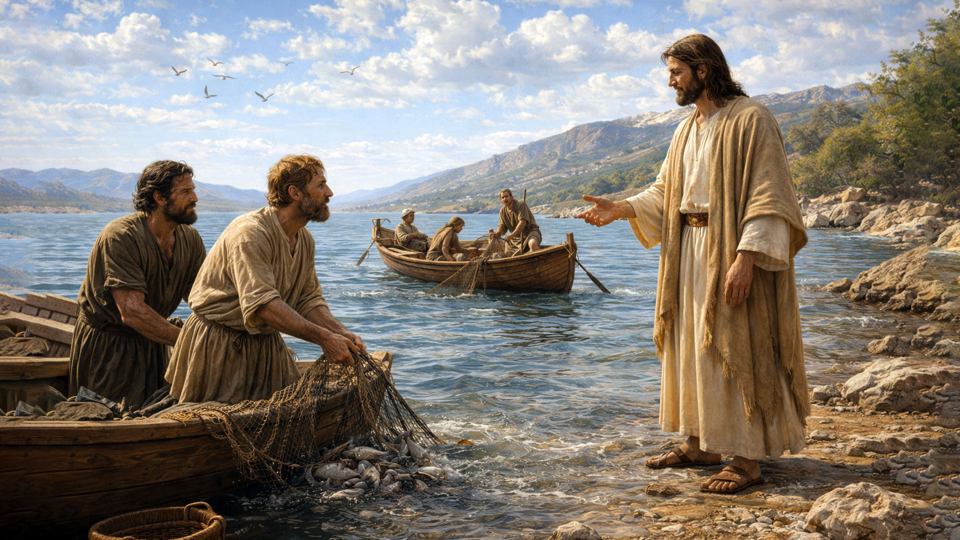 A reading from the holy Gospel according to Mark (MARK 1: 14 - 20)