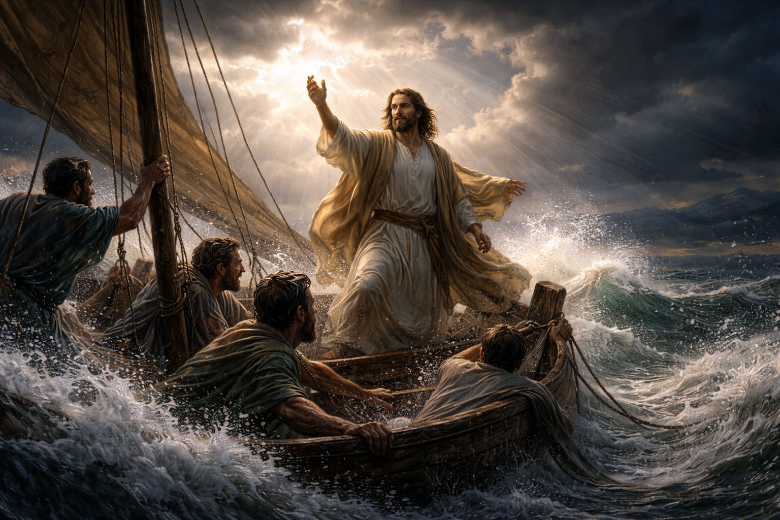 A reading from the holy Gospel according to Mark (MARK 4: 35 - 41)