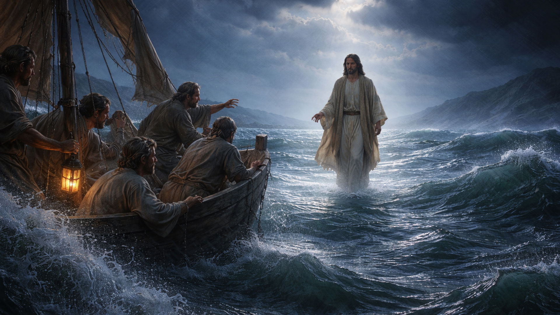 A reading from the holy Gospel according to Mark (MARK 6: 45 - 52)