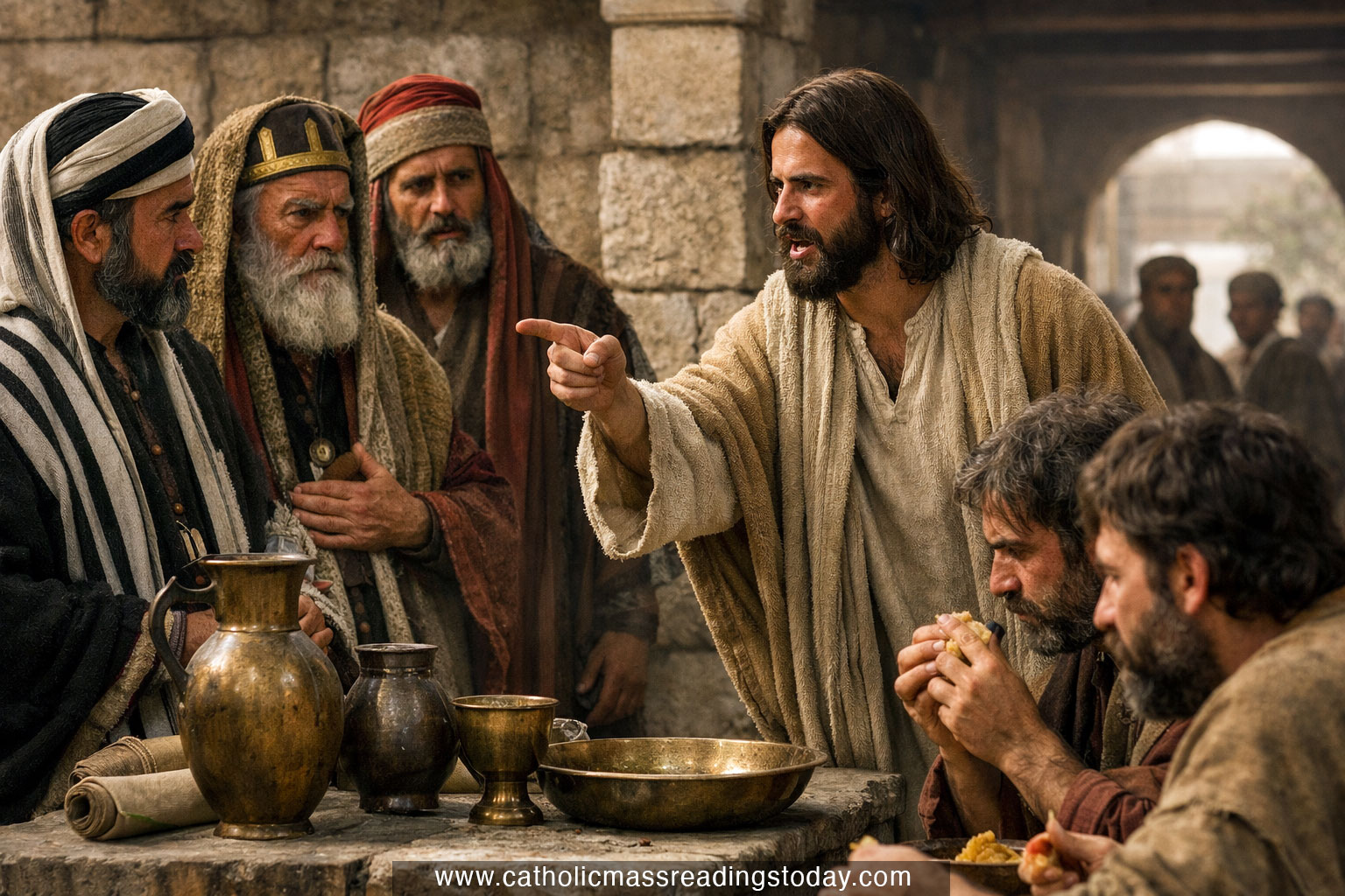 A reading from the holy Gospel according to Mark (MARK 7: 1 - 13)