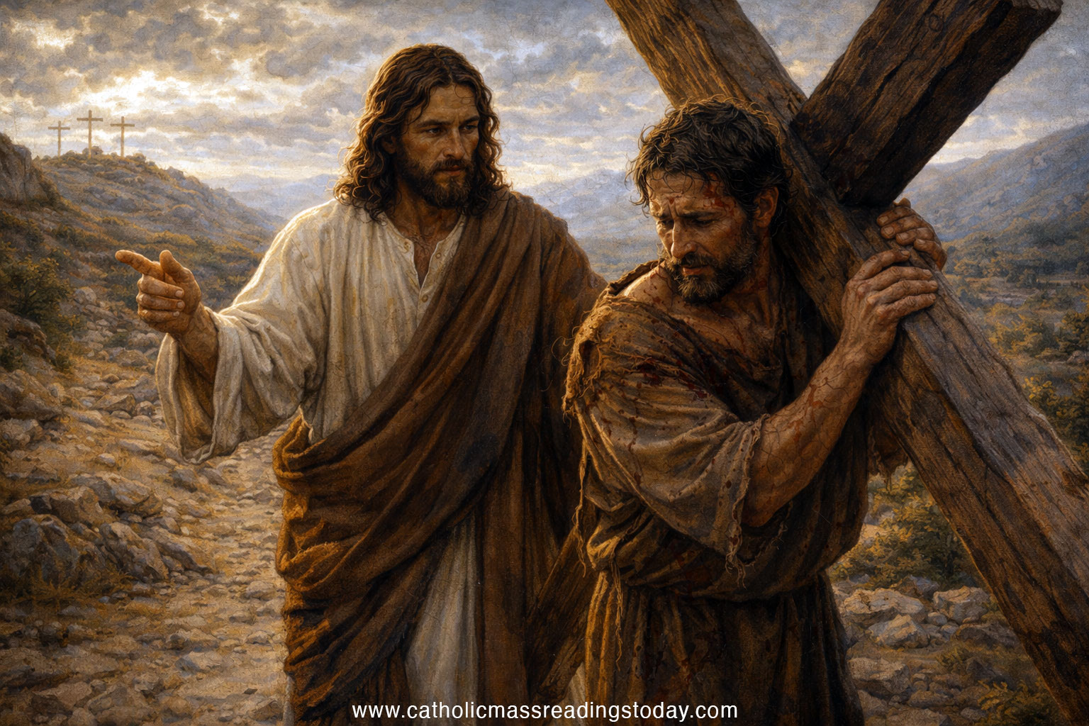 The Holy Gospel reading according to Luke 9: 22 - 25