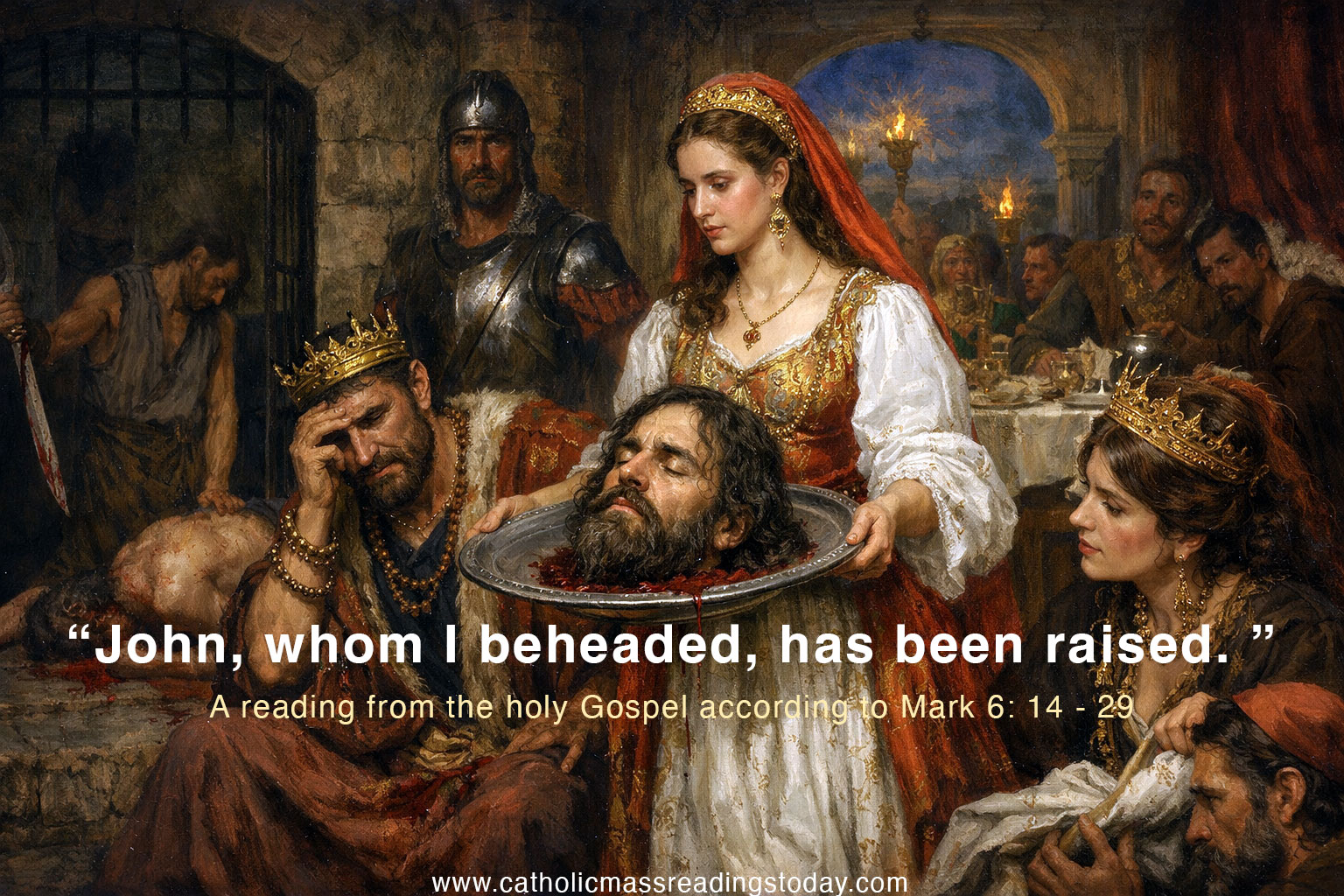 A reading from the holy Gospel according to Mark (MARK 6: 14 - 29)