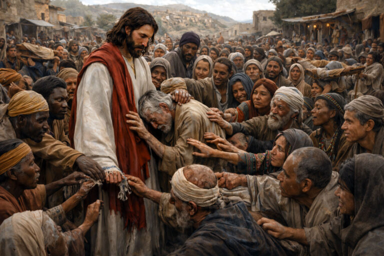 A reading from the holy Gospel according to Mark (MARK 6: 53 - 56 ...
