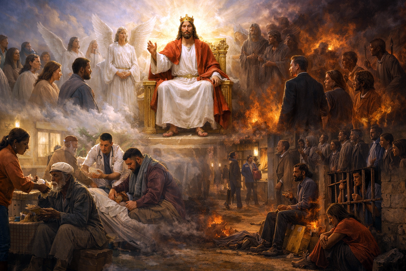 A reading from the holy Gospel according to Matthew (MATTHEW 25: 31 - 46)