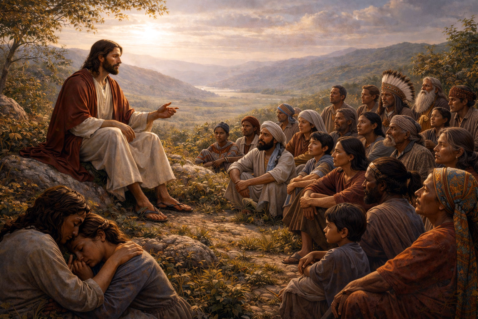 A reading from the holy Gospel according to Matthew (MATTHEW 5: 1 - 12a)