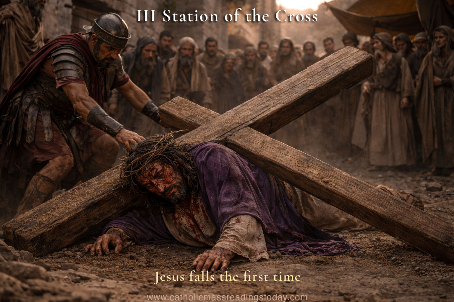 3rd Station of the cross prayer
