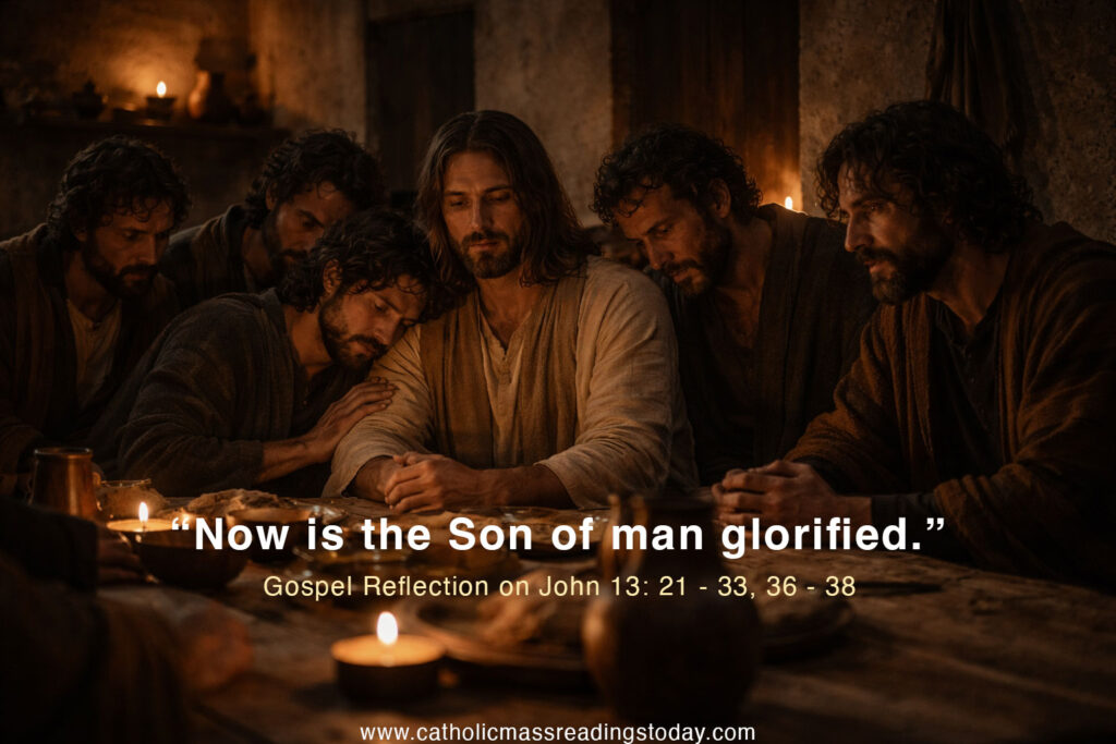 Gospel Reflection on John 13: 21 - 33, 36 - 38 - Catholic Mass Readings ...