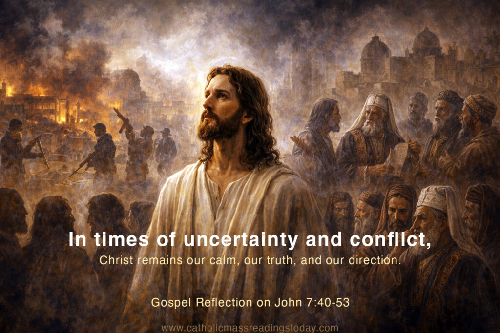 Gospel Reflection on John 7:40-53 - Catholic Mass Readings Today
