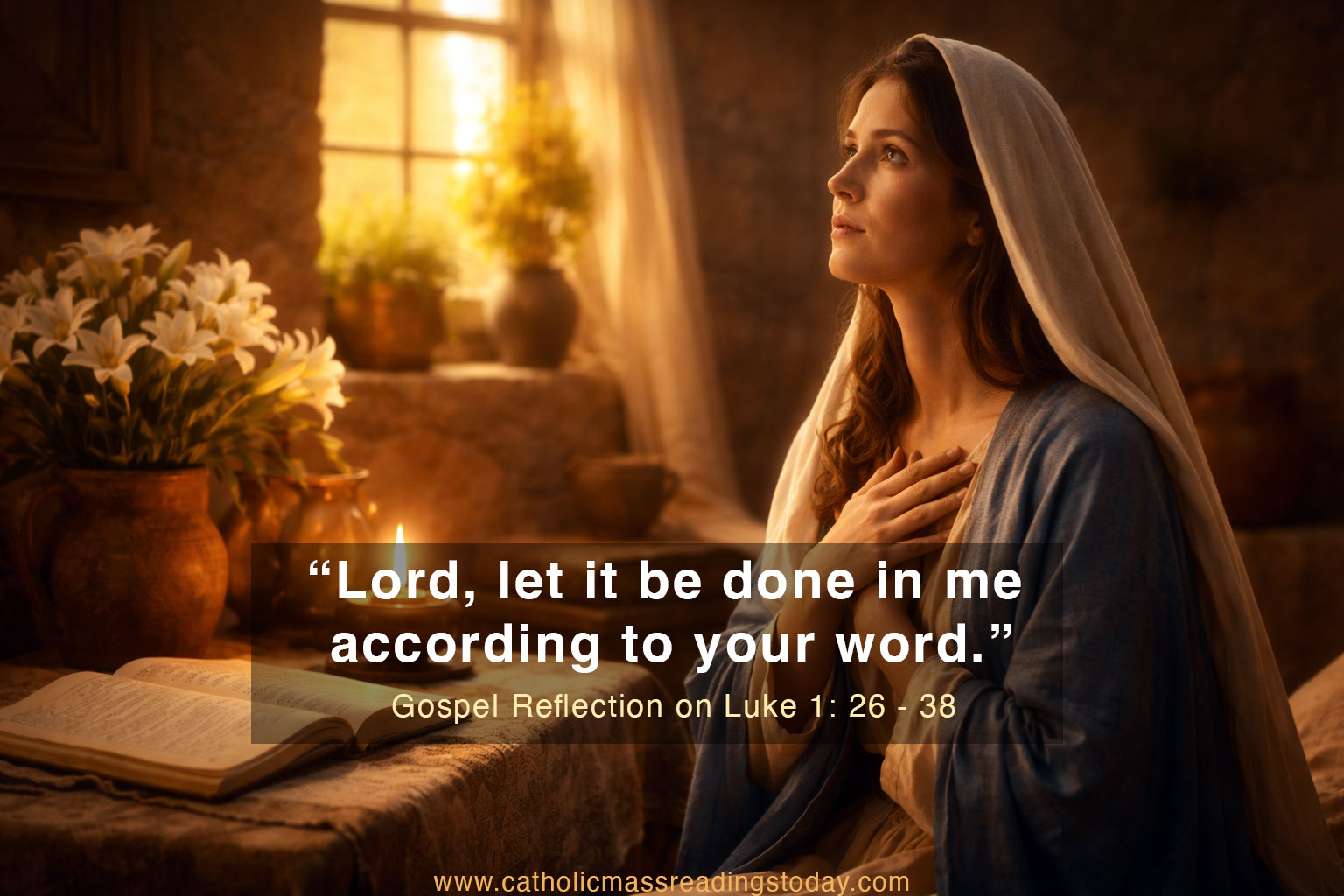 Gospel Reflection on Luke 1: 26 - 38