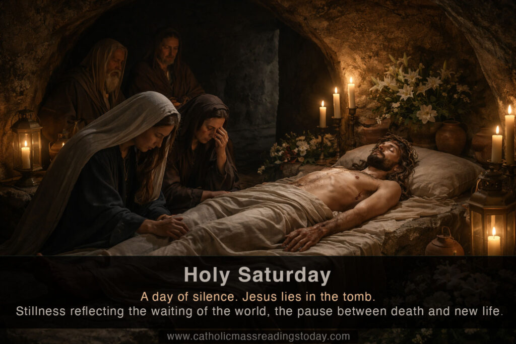 Holy Saturday - Jesus lies in the tomb
