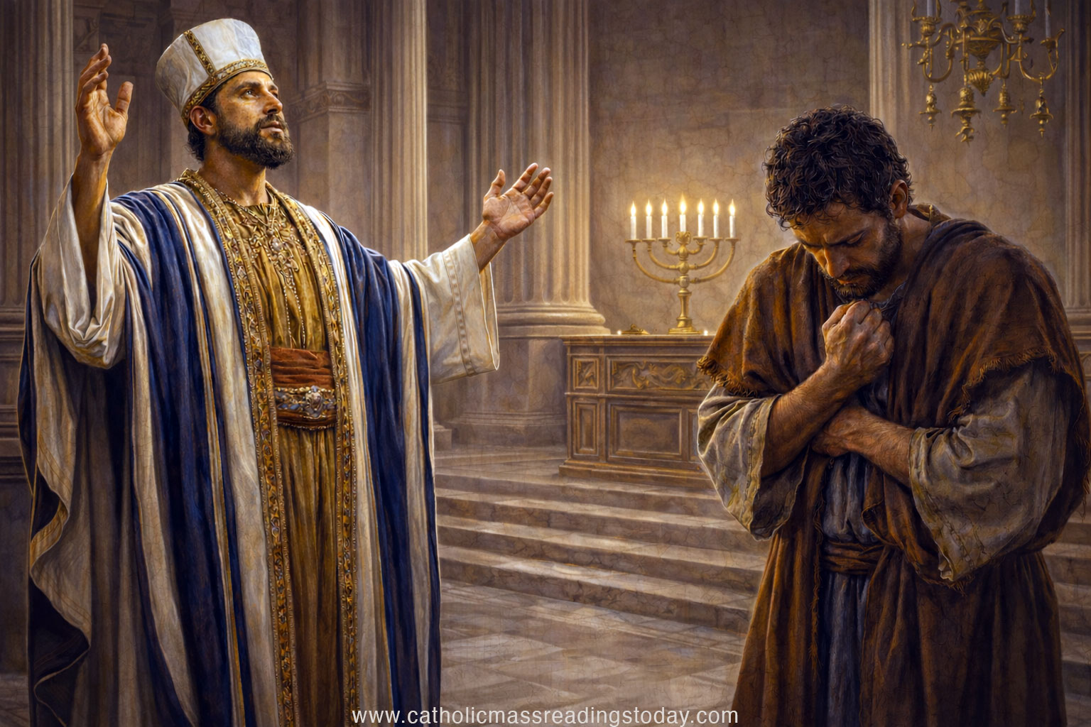 A reading from the Holy Gospel according to Luke (LUKE 18: 9 - 14)