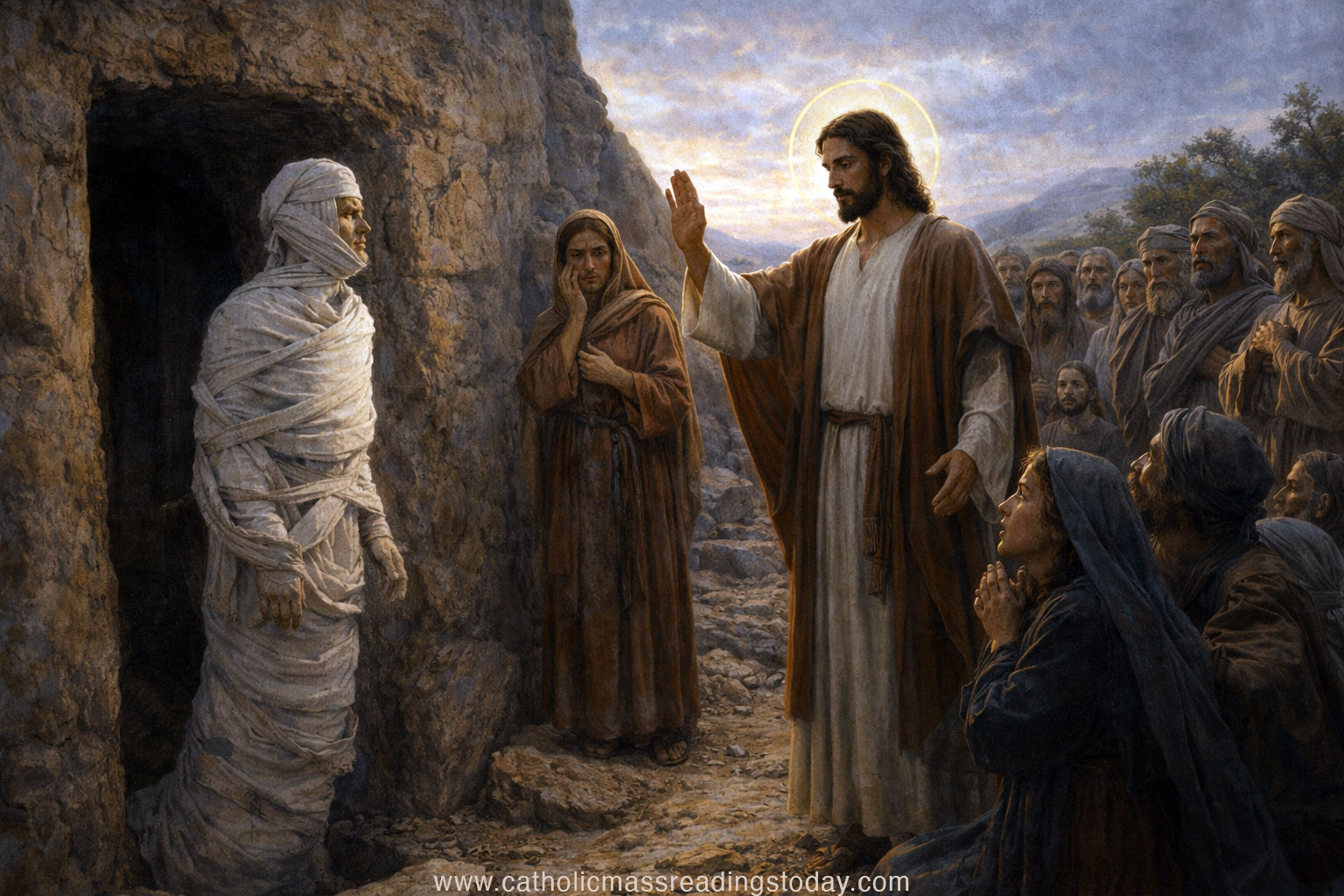 A reading from the holy Gospel according to John (JOHN 11: 1 - 45)