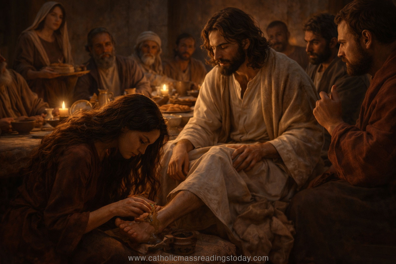 A reading from the holy Gospel according to John 12: 1 - 11