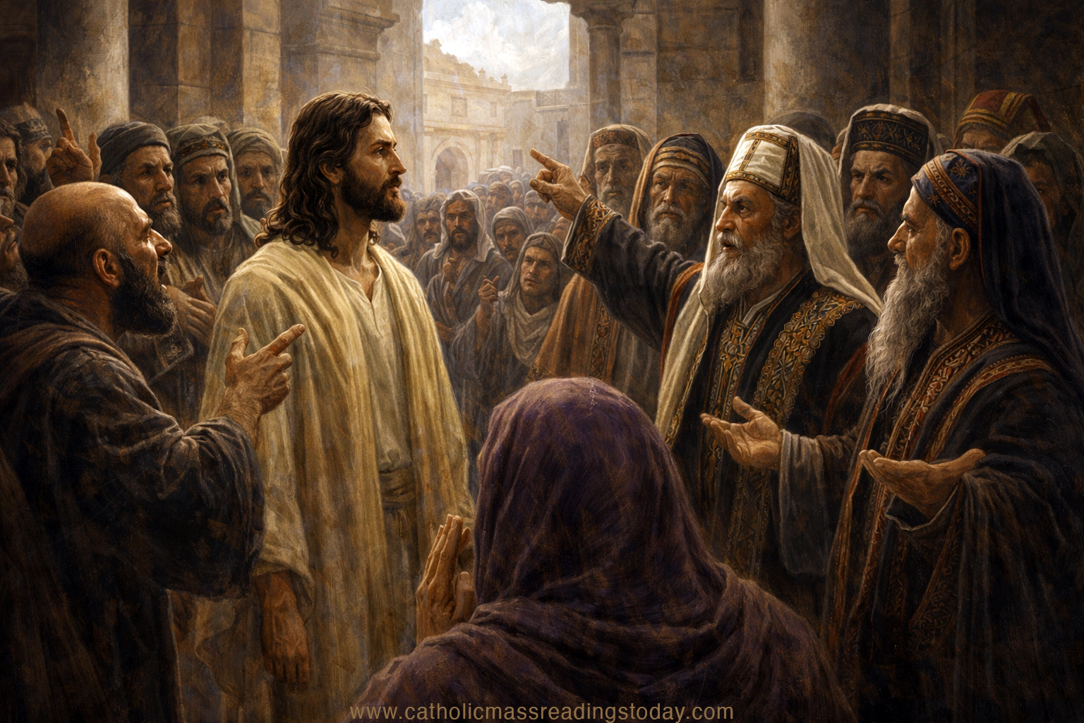 A reading from the holy Gospel according to John (JOHN 7: 40 - 53)