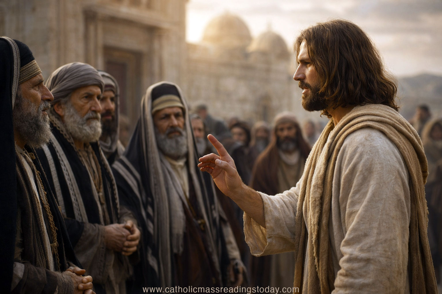 A reading from the holy Gospel according to John (JOHN 8: 21 - 30)