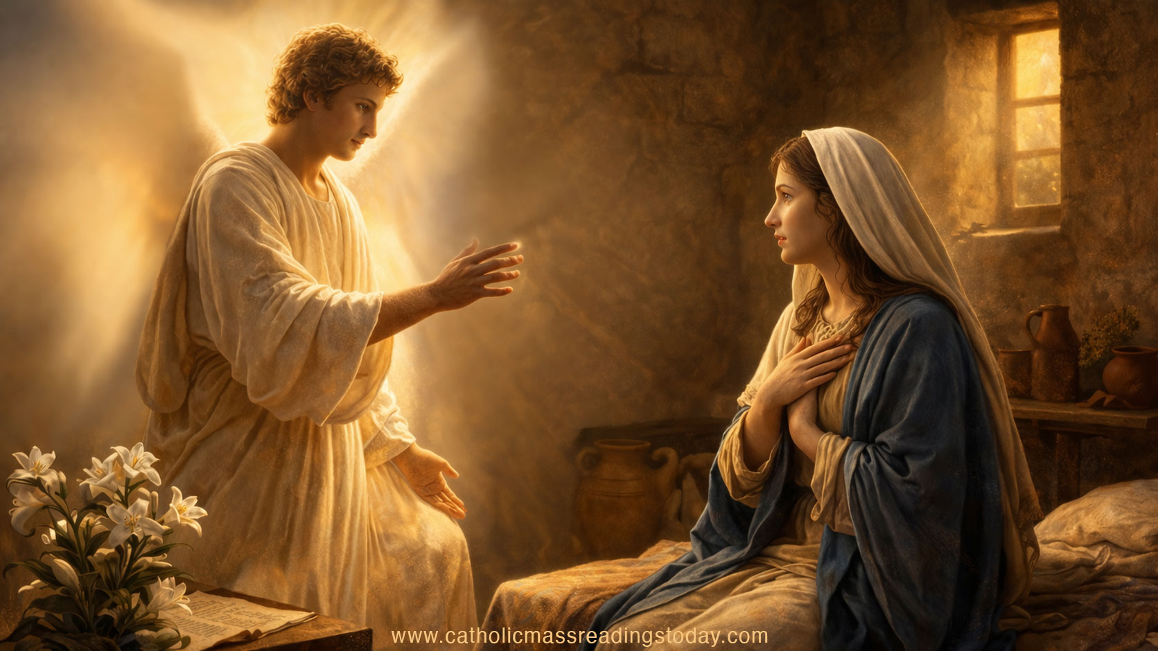 A reading from the holy Gospel according to Luke (LUKE 1: 26 - 38)