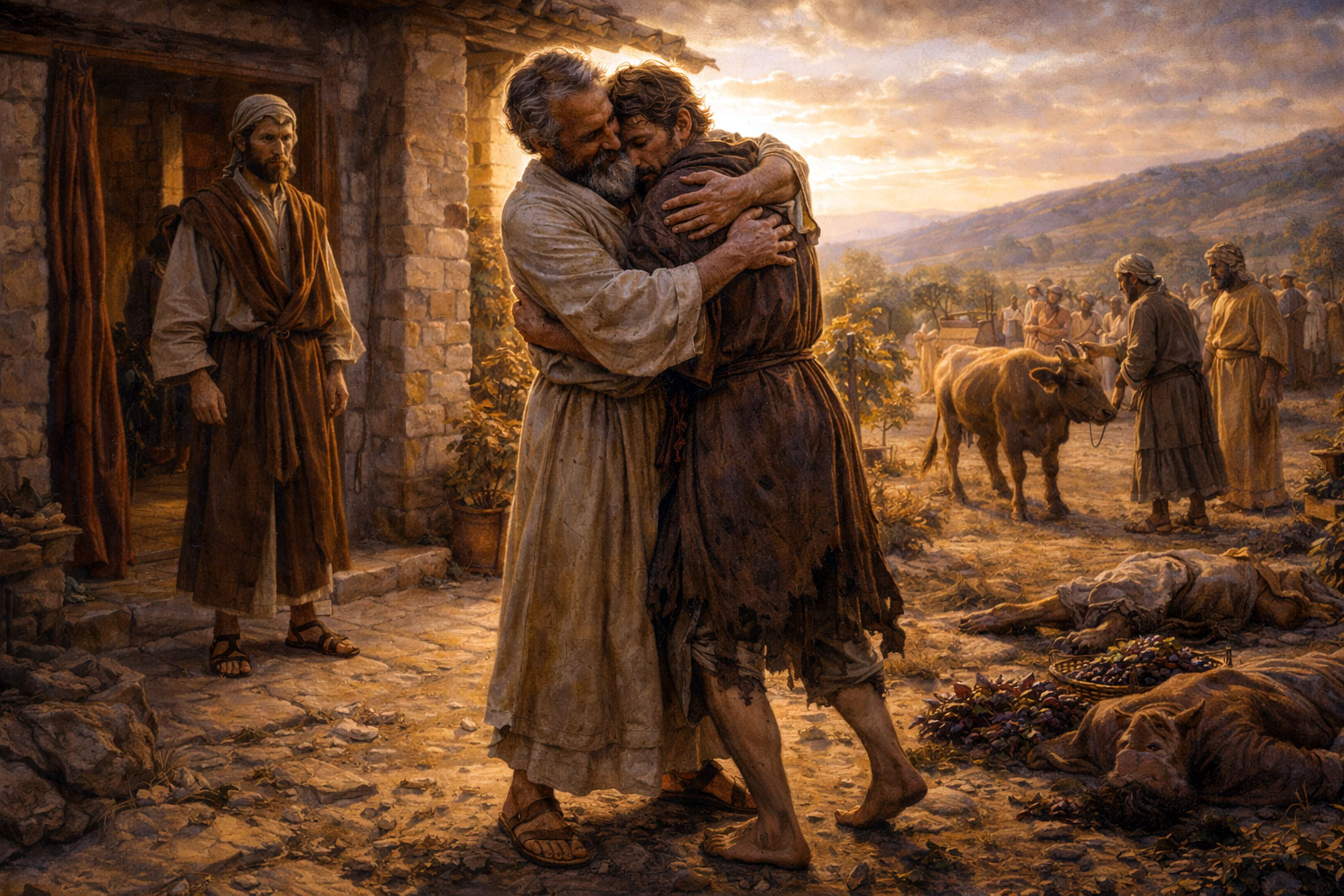 A reading from the holy Gospel according to Luke (LUKE 15: 1 - 3, 11 - 32)