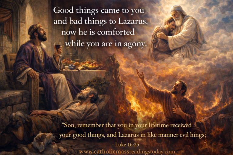 A reading from the holy Gospel according to Luke 16: 19 - 31 - Catholic ...