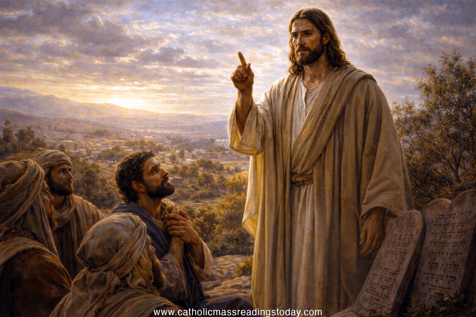 A reading from the holy Gospel according to Matthew (MATTHEW 5: 17 - 19)