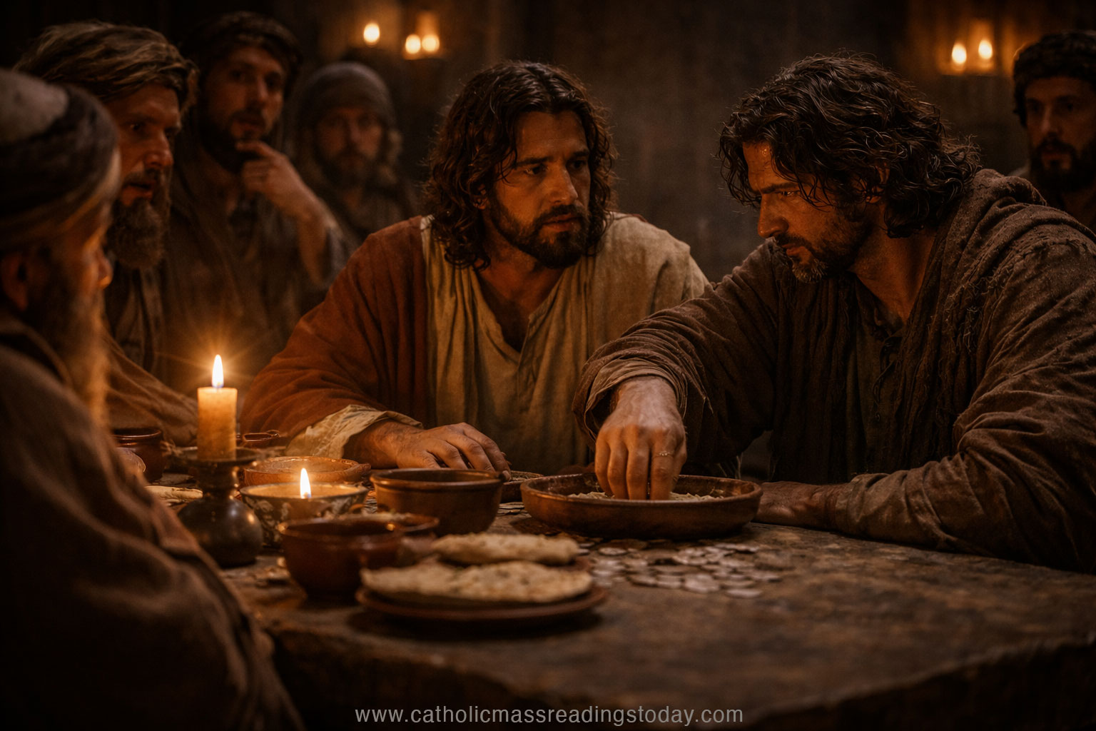 A reading from the holy Gospel according to Matthew (MATTHEW 26: 14 - 25)