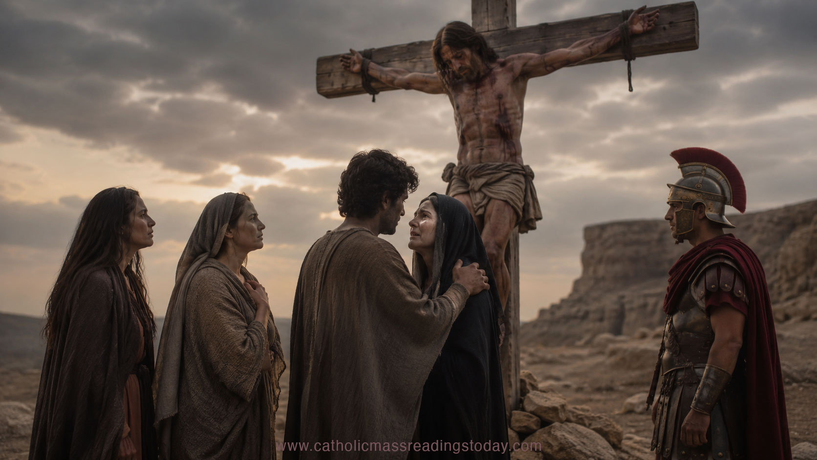 A reading from the Holy Gospel according to John 19:25-34