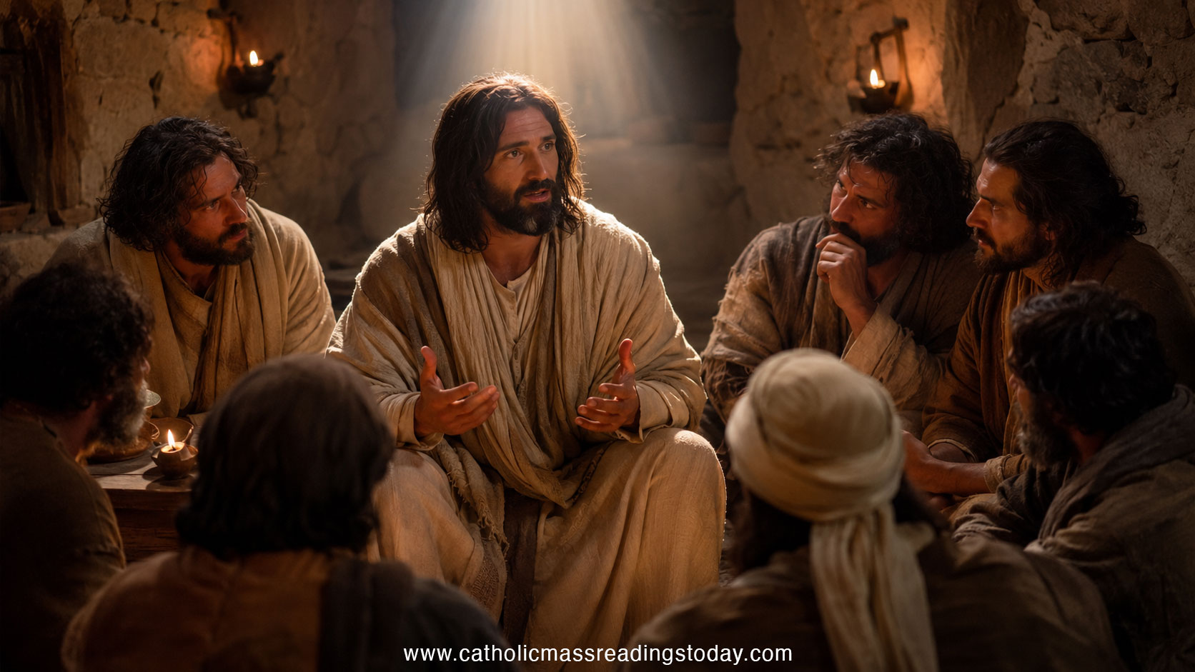 A reading from the holy Gospel according to John (JOHN 16: 5 - 11)