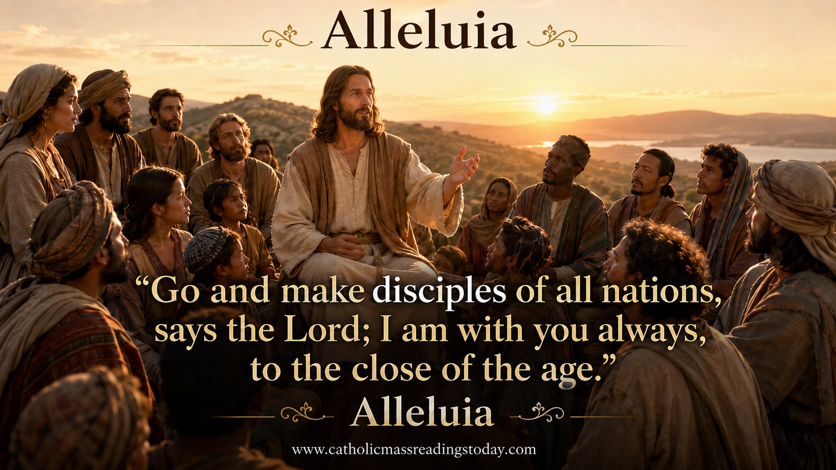 Go and make disciples of all nations, says the Lord