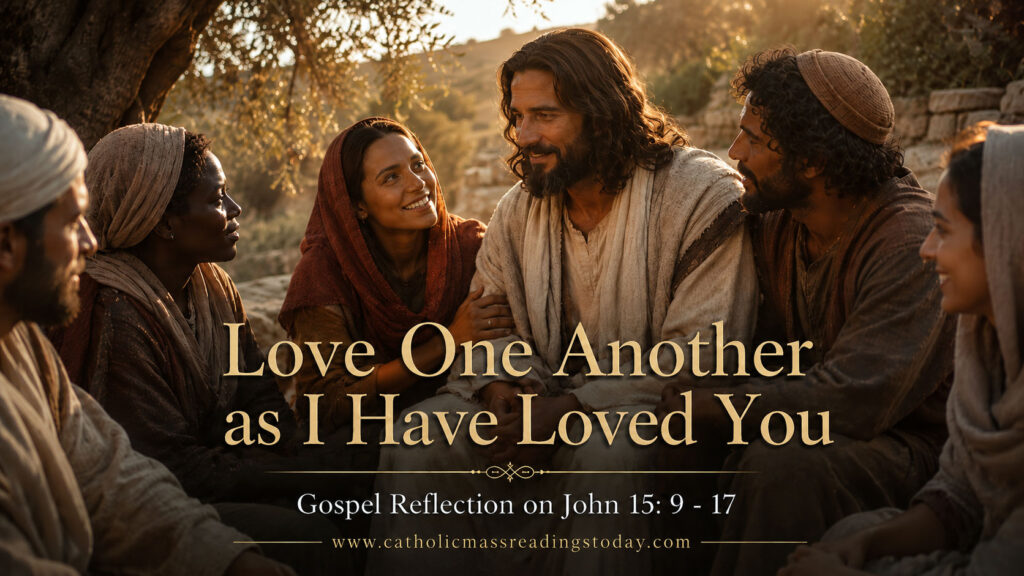 Gospel Reflection on John 15: 9 - 17 - Catholic Mass Readings Today