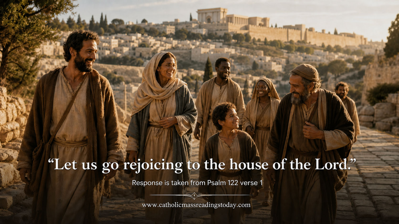 Let us go rejoicing to the house of the Lord