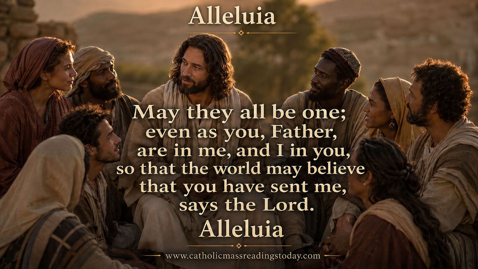 May they all be one; even as you, Father, are in me, and I in you