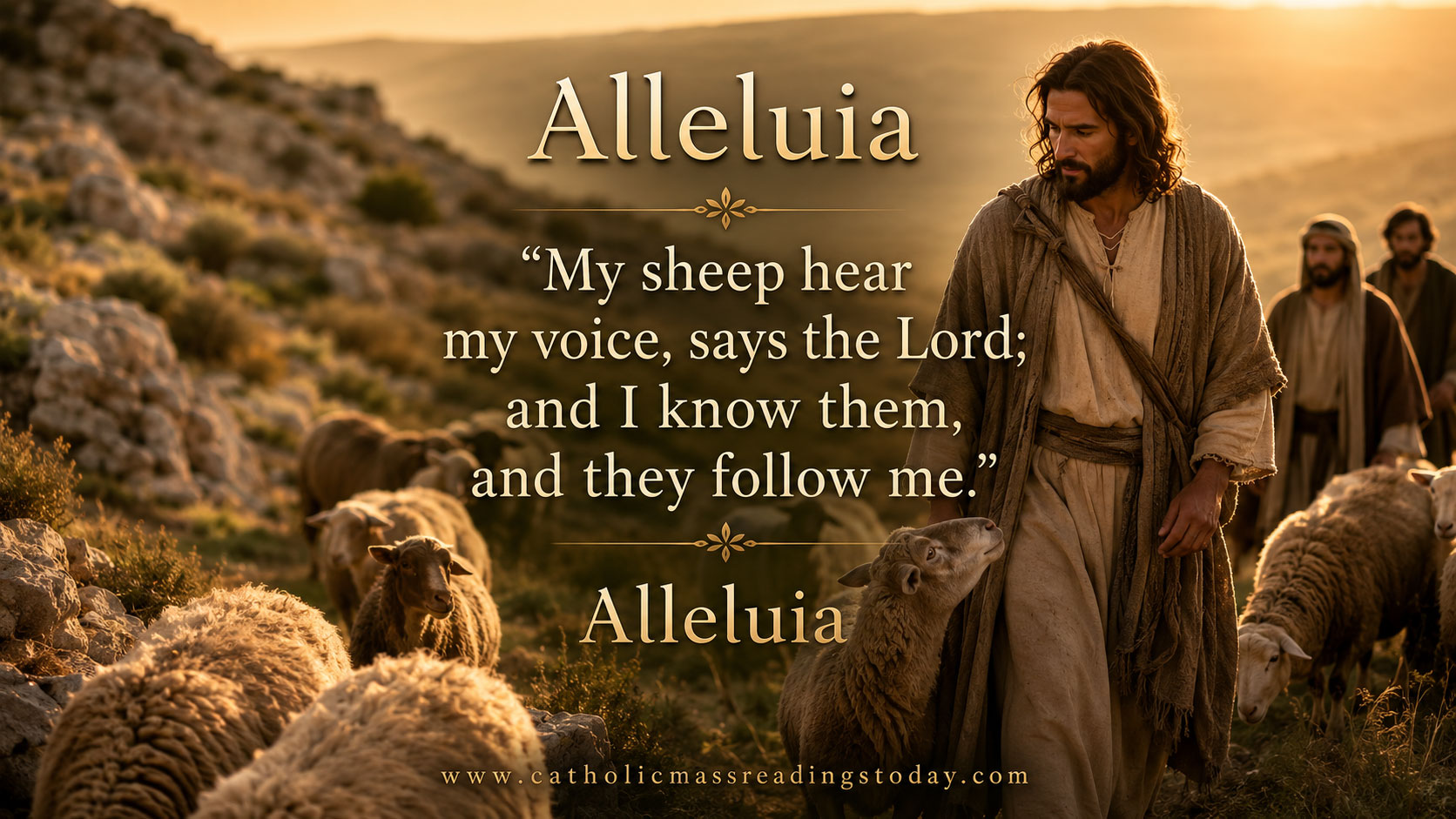 My sheep hear my voice, says the Lord; and I know them, and they follow me
