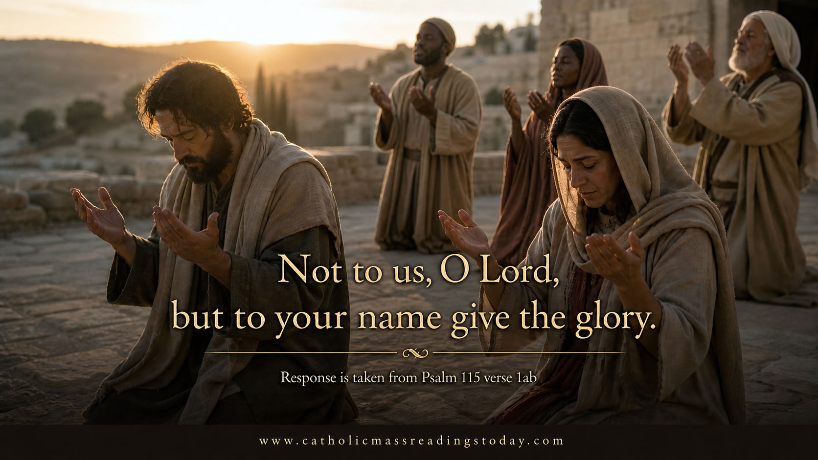 Not to us, O Lord, but to your name give the glory