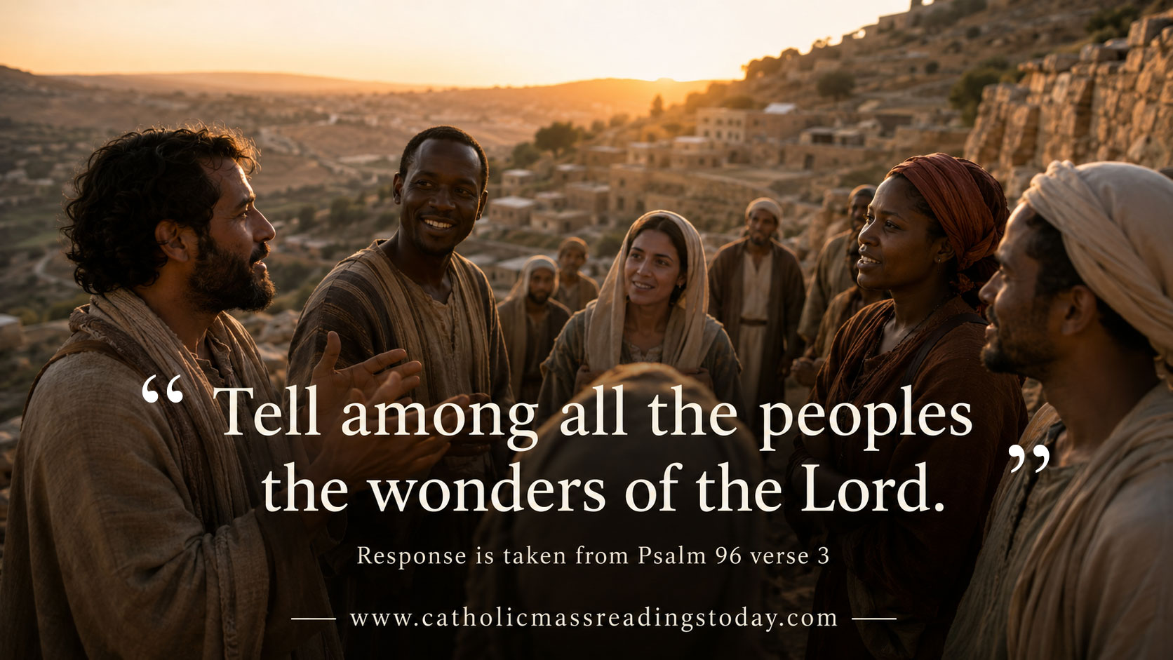 Tell among all the peoples the wonders of the Lord