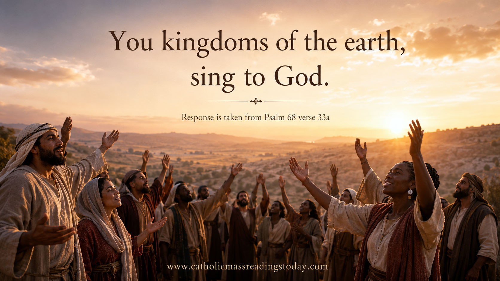 You kingdoms of the earth, sing to God