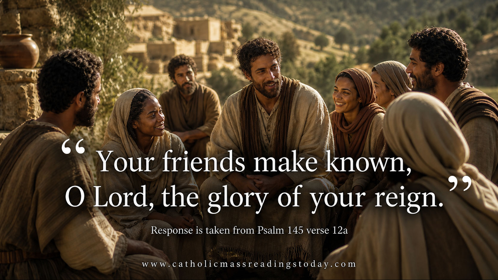 Your friends make known, O Lord, the glory of your reign