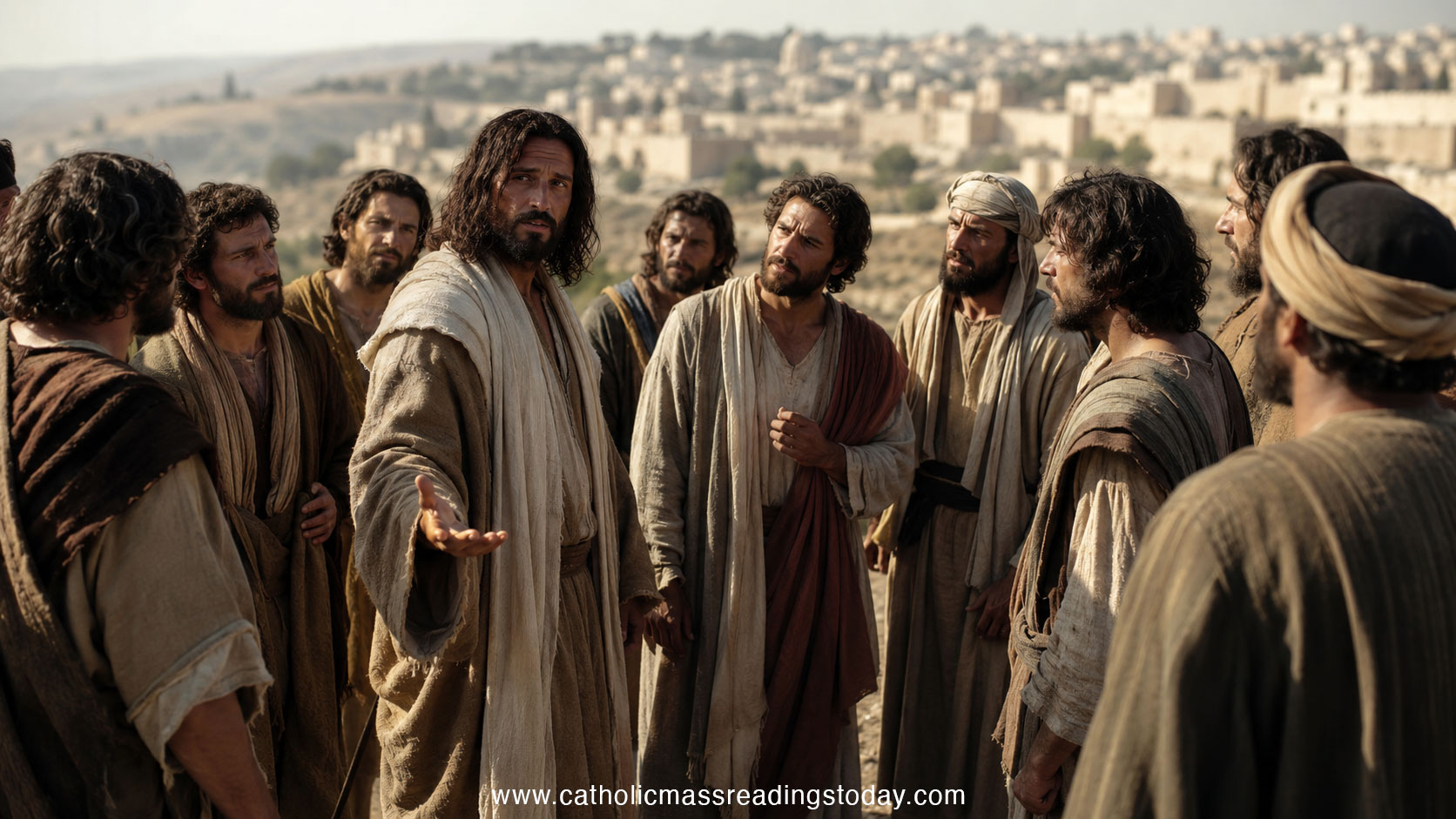 A reading from the holy Gospel according to Mark 10: 32 — 45
