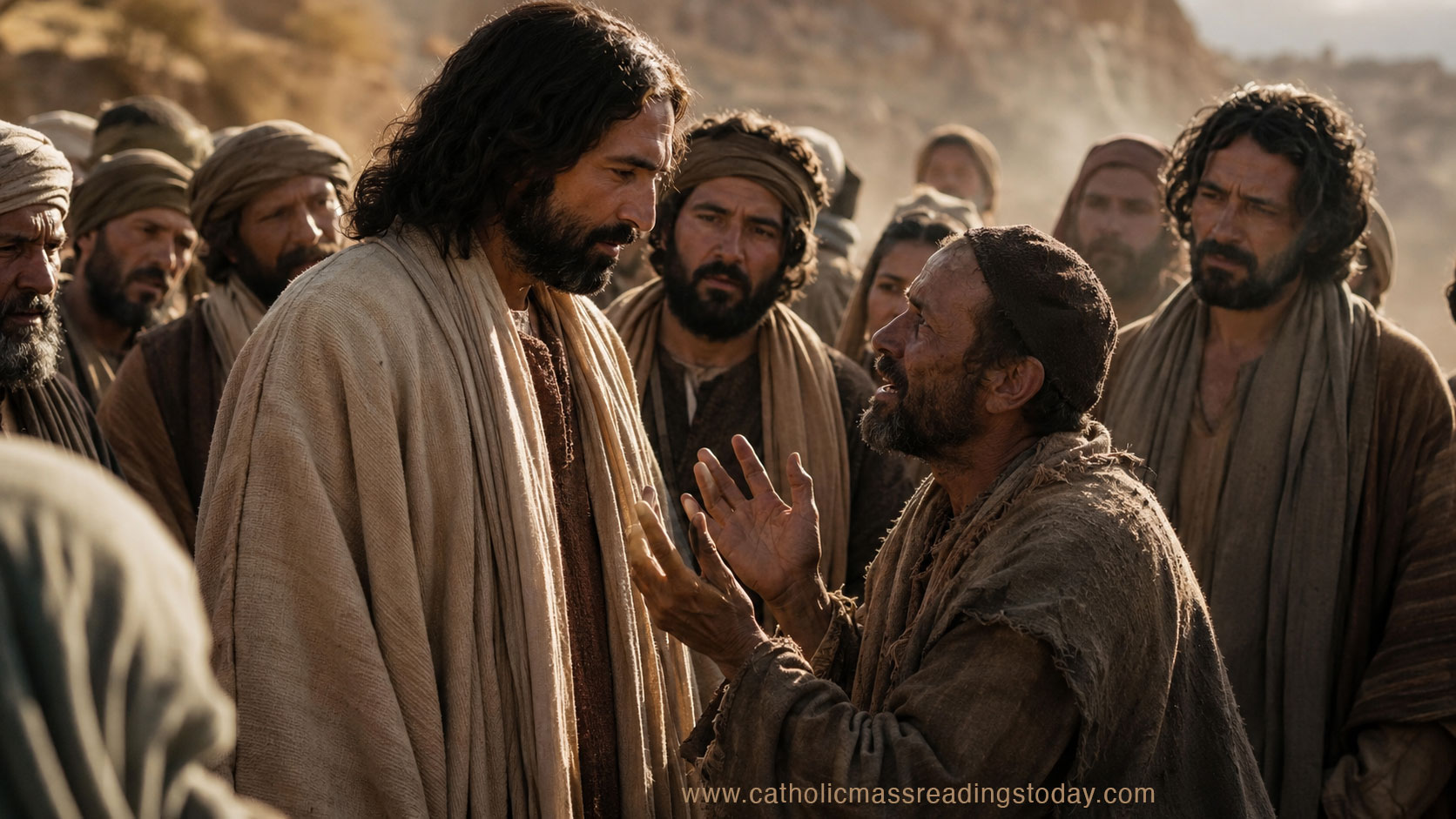 A reading from the holy Gospel according to Mark 10: 46 - 52