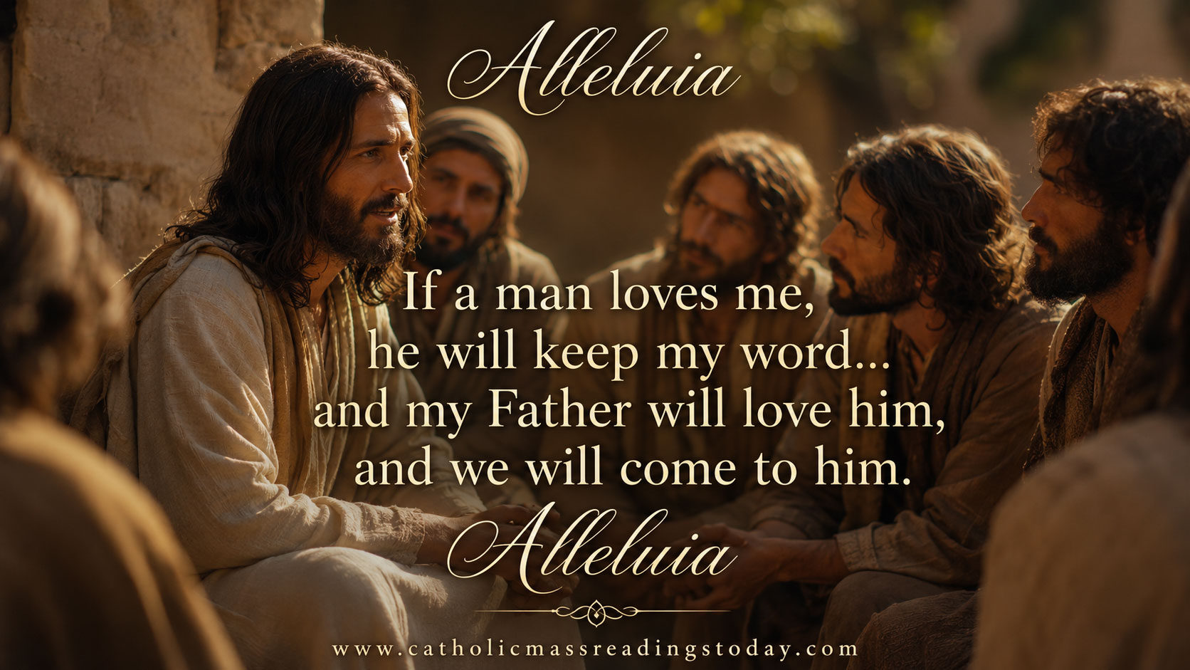 Alleluia. If a man loves me, he will keep my word, says the Lord