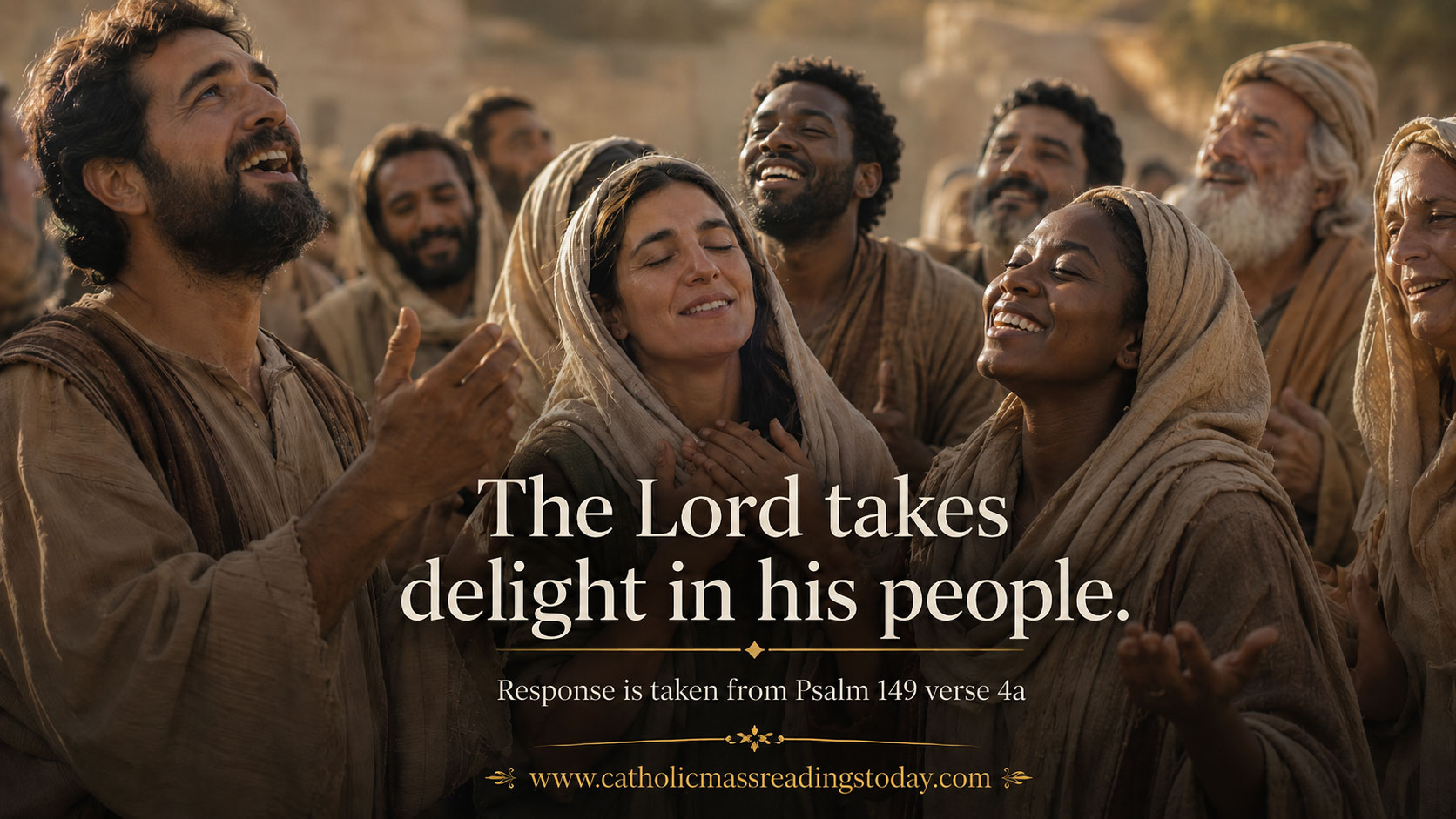 The Lord takes delight in his people