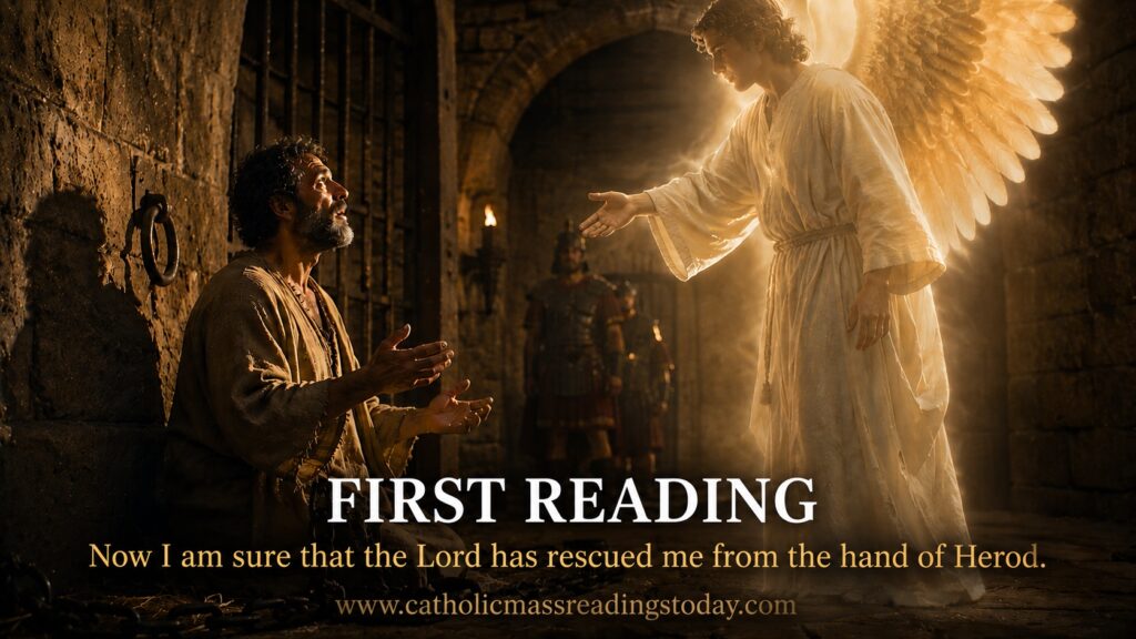 A reading from the Acts of the Apostles (ACTS 12: 1 – 11)