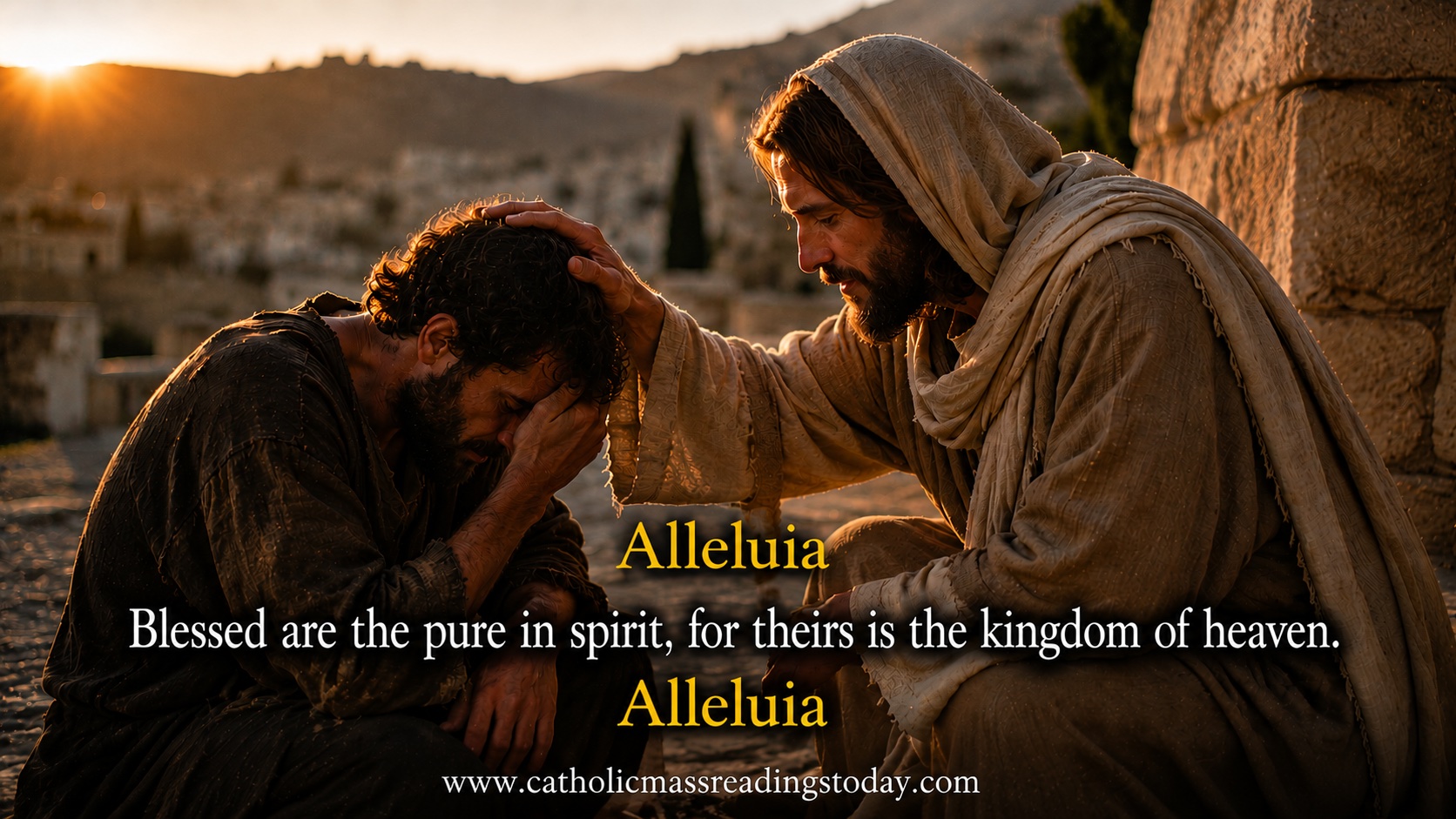 Blessed are the pure in spirit, for theirs is the kingdom of heaven