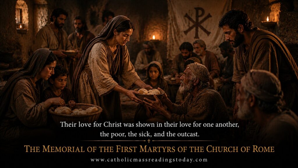 Charity and compassion in ancient Rome shown by the First Martyrs of the Church of Rome