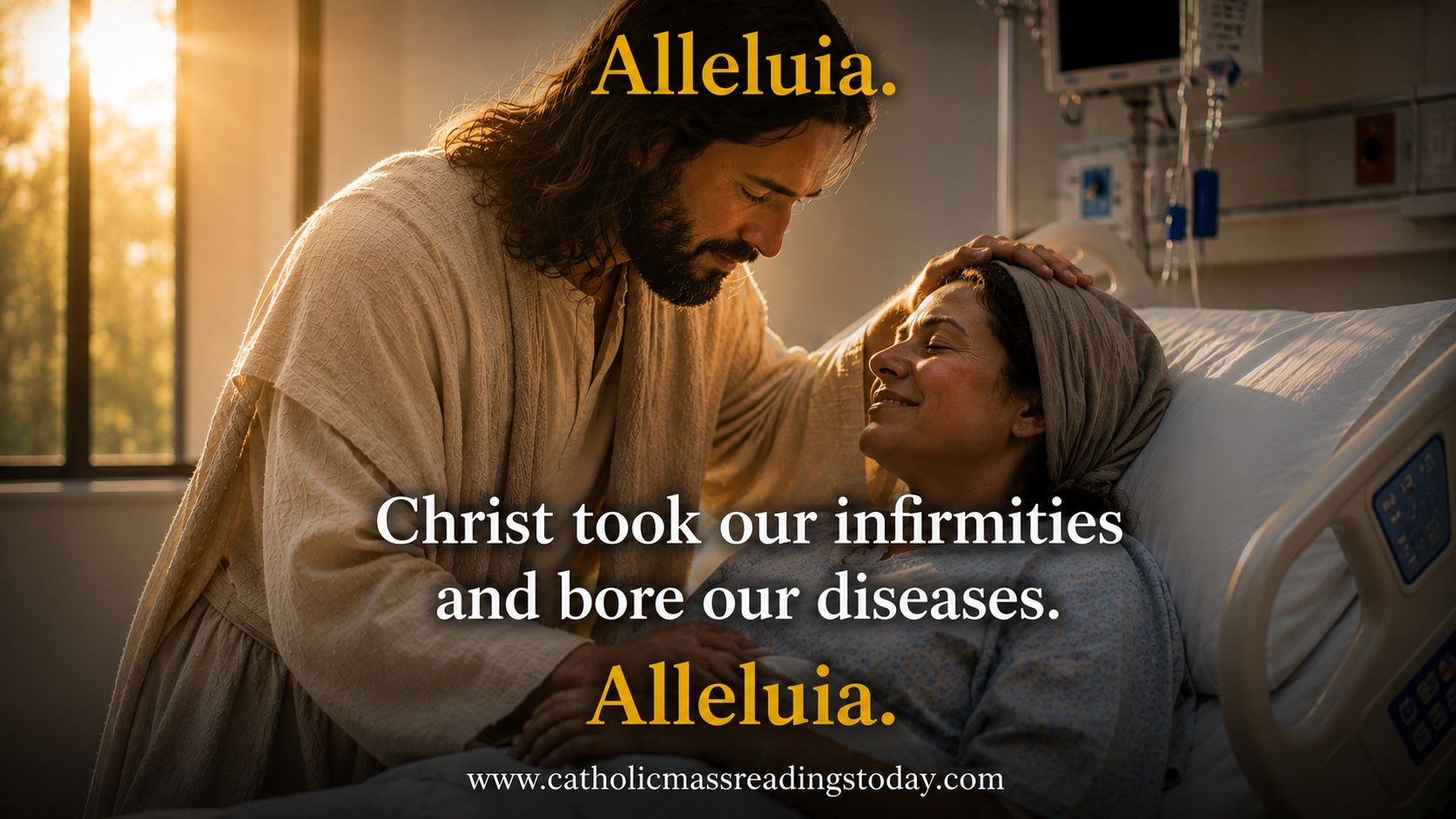 Christ took our infirmities and bore our diseases