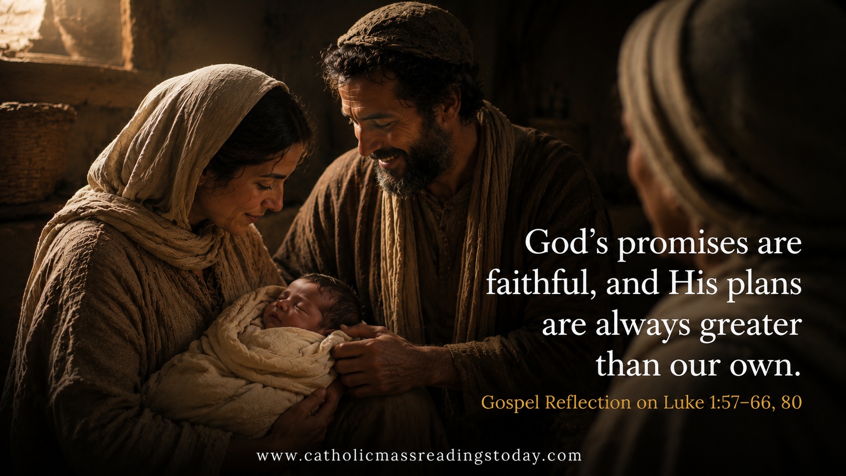 Gospel Reflection on Luke 1:57–66, 80