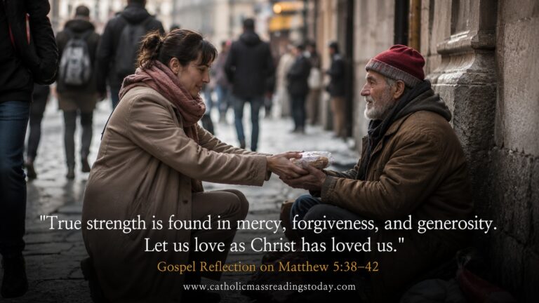 Gospel Reflection on Matthew 5:38- 42