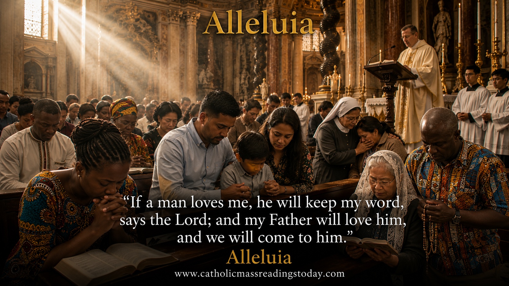 If a man loves me, he will keep my word, says the Lord