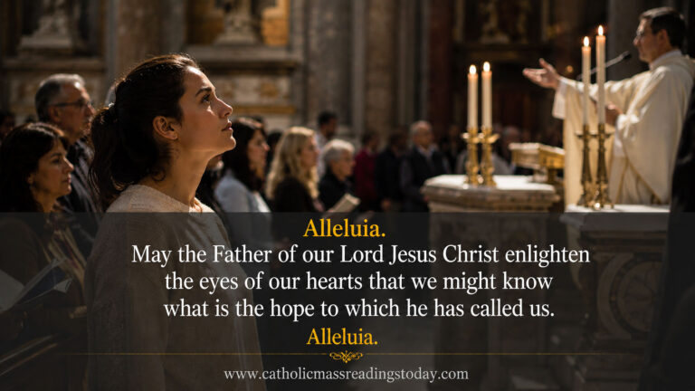 May the Father of our Lord Jesus Christ enlighten the eyes of our hearts